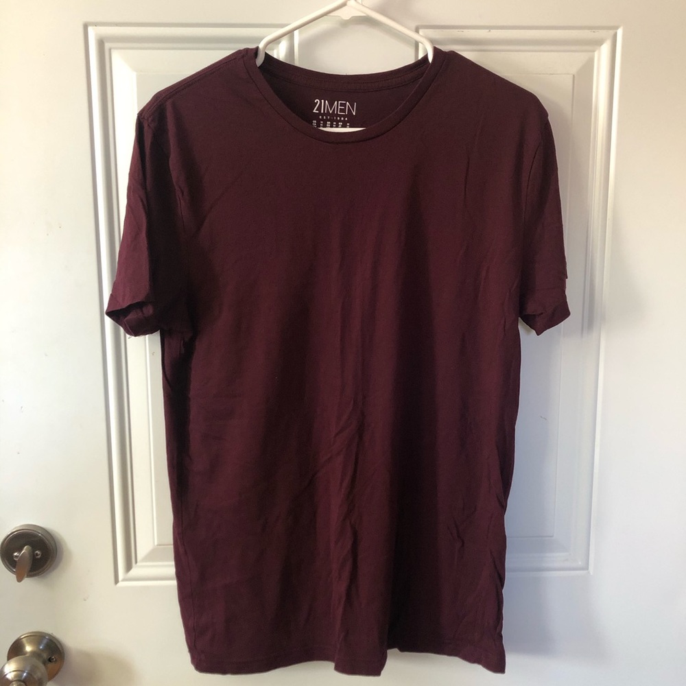 Maroon Short Sleeved Shirt